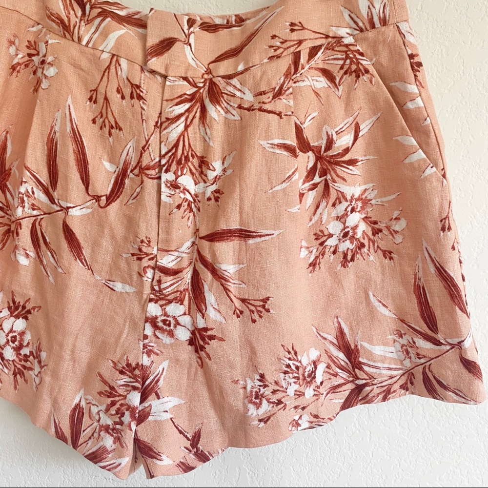 🌟HP🌟 Joie Floral Palm Print Farron Linen Shorts - Picture 5 of 7